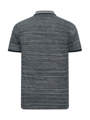 BadRhino Big & Tall Navy Jacquard 100% Cotton Polo Shirt - Image 5 of 6