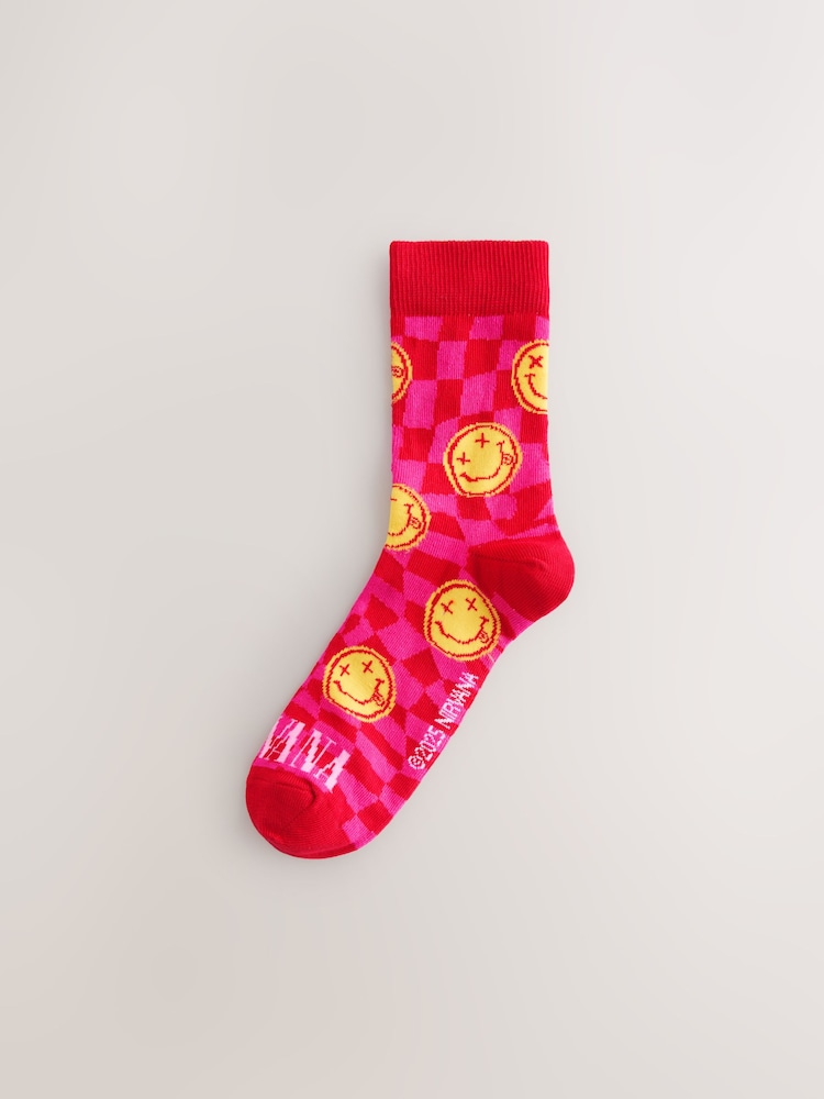 License Nirvana Ankle Socks 3 Pack - Image 2 of 6 License Nirvana Ankle Socks 3 Pack - Image 2 of 6