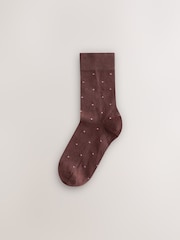 Multi Pin Dot Spot Formal Ankle Socks 5 Pack - Image 3 of 8