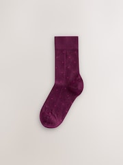 Multi Pin Dot Spot Formal Ankle Socks 5 Pack - Image 6 of 8
