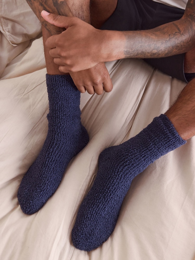 Blue/Grey Cosy Socks 2 Pack - Image 6 of 6