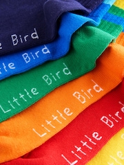 Little Bird by Jools Oliver Bright Rainbow Striped Tube Socks 6 Pack - Image 9 of 9