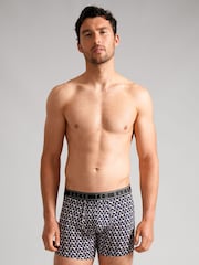 Ted Baker Grey Heather Retro Geo Boxer Briefs 3 Pack - Image 5 of 5