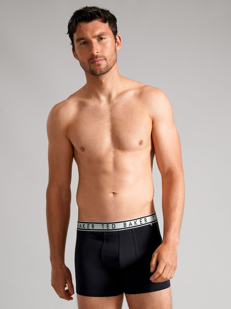 Ted Baker Blue Bayou Bachelors Mazarine Boxer Briefs 3 Pack - Image 4 of 4