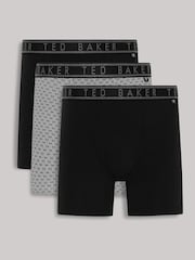 Ted Baker Black Micron Boxer Briefs 3 Pack - Image 1 of 3