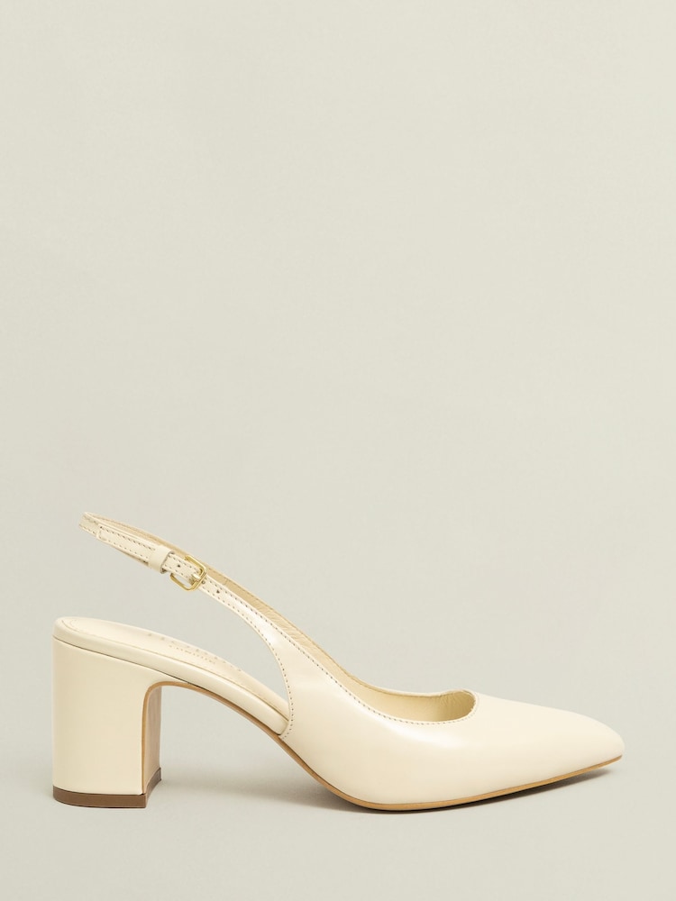 Hobbs White Lily Slingback Sandals - Image 1 of 3