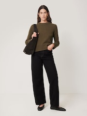 Jigsaw Brown Heckfield Suede Tote - Image 4 of 5