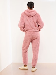 Lipsy Pink Cosy Loungewear Hoddie and Joggers Set - Image 4 of 4