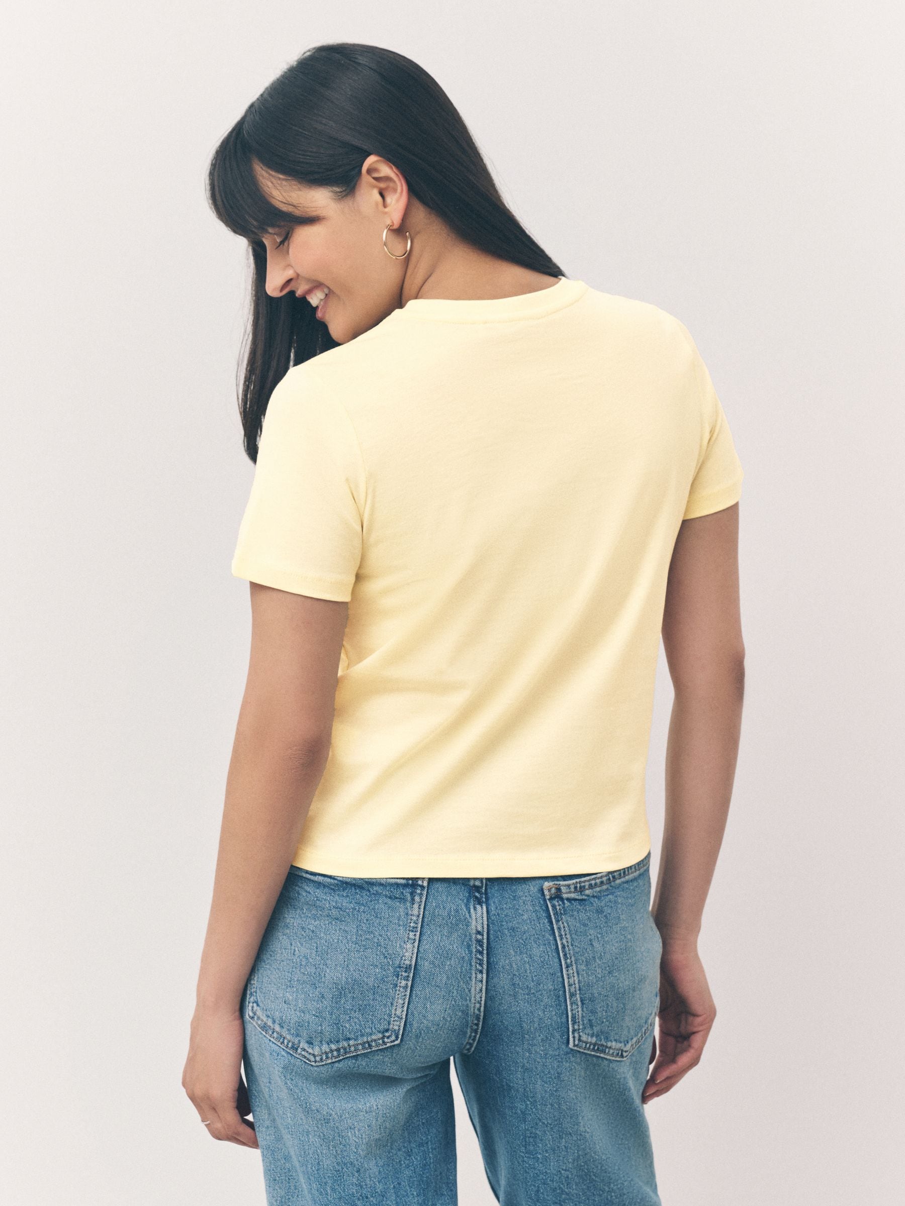 Tシャツ・カットソー SATUR Tarot Graphic Short Sleeve T-Shirt Cream Yellow Dreams Mustard- Oversized T-shirt