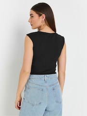Long Tall Sally Black Sleeveless Square Neck Body Tops 2 Pack - Image 5 of 8