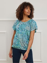 M&Co Natural Boho 100% Cotton T-Shirt - Image 4 of 5