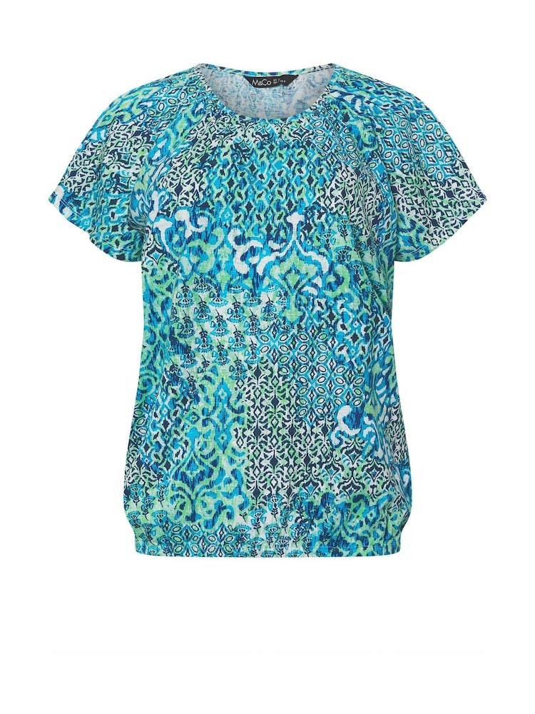 M&Co Natural Boho 100% Cotton T-Shirt - Image 5 of 5