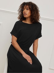 M&Co Black Grown On Sleeve Maxi Dress - Image 2 of 5