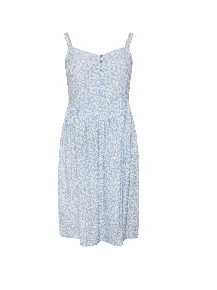 Yours Curve Blue Strappy Sundress - Image 1 of 1
