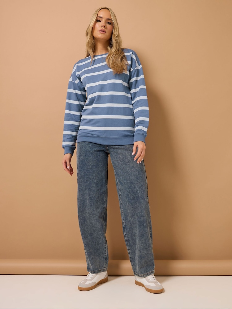 Long Tall Sally Blue Stripe Sweatshirt - Image 2 of 6