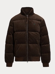 Polo Ralph Lauren Brown Wyoming Corduroy Padded Bomber Jacket - Image 9 of 9
