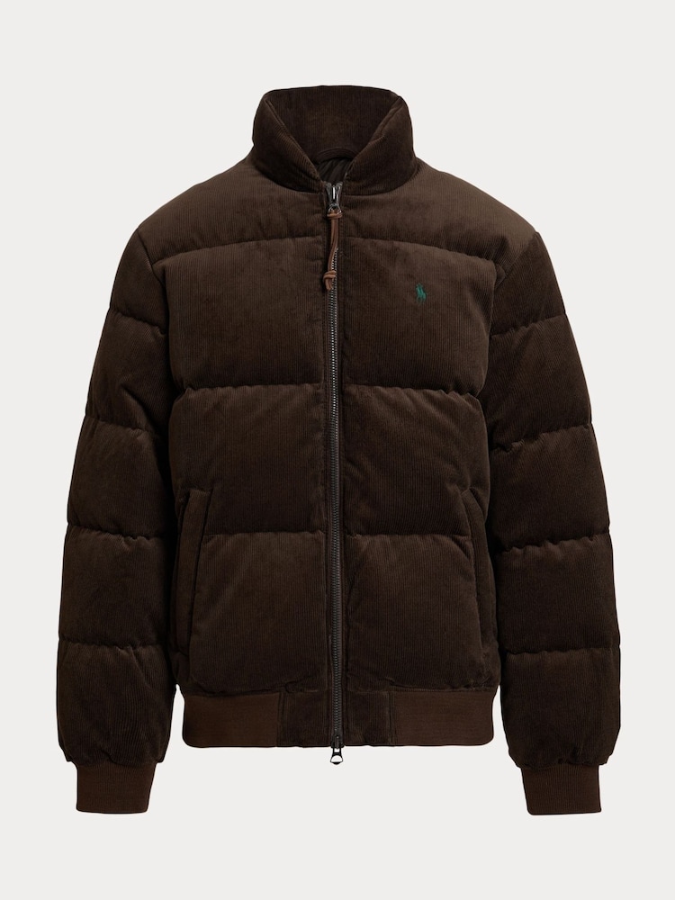 Polo Ralph Lauren Brown Wyoming Corduroy Padded Bomber Jacket - Image 9 of 9 Polo Ralph Lauren Brown Wyoming Corduroy Padded Bomber Jacket - Image 9 of 9