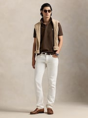 Polo Ralph Lauren Brown Short Sleeve Pique Polo Shirt - Image 3 of 5