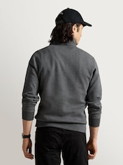 Polo Ralph Lauren Grey Double Knit Tech Quarter Zip Sweatshirt - Image 2 of 5