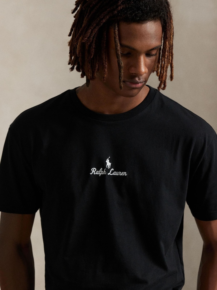 Polo Ralph Lauren Black Script Logo T-Shirt - Image 4 of 4 Polo Ralph Lauren Black Script Logo T-Shirt - Image 4 of 4
