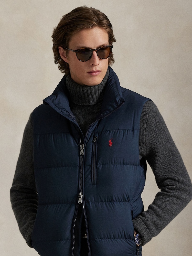 Polo Ralph Lauren Blue Gorham Down Gilet - Image 1 of 5