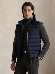 Polo Ralph Lauren Blue Colden Midweight Down Gilet - Image 4 of 7