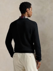 Polo Ralph Lauren Black Holiday Bear Cotton Crewneck Jumper - Image 2 of 7