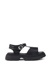 Kickers Black Kenzi Sandals - Image 1 of 6