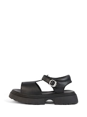 Kickers Black Kenzi Sandals - Image 2 of 6