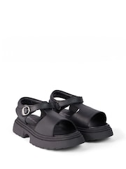 Kickers Black Kenzi Sandals - Image 3 of 6