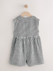 Mono Gingham Shirt Collar Playsuit (3mths-7yrs) - Image 2 of 5