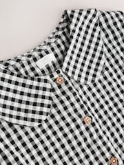 Mono Gingham Shirt Collar Playsuit (3mths-7yrs) - Image 3 of 5