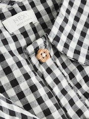 Mono Gingham Shirt Collar Playsuit (3mths-7yrs) - Image 4 of 5
