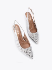 Carvela Silver Lazer Sling Shoes - Image 2 of 4