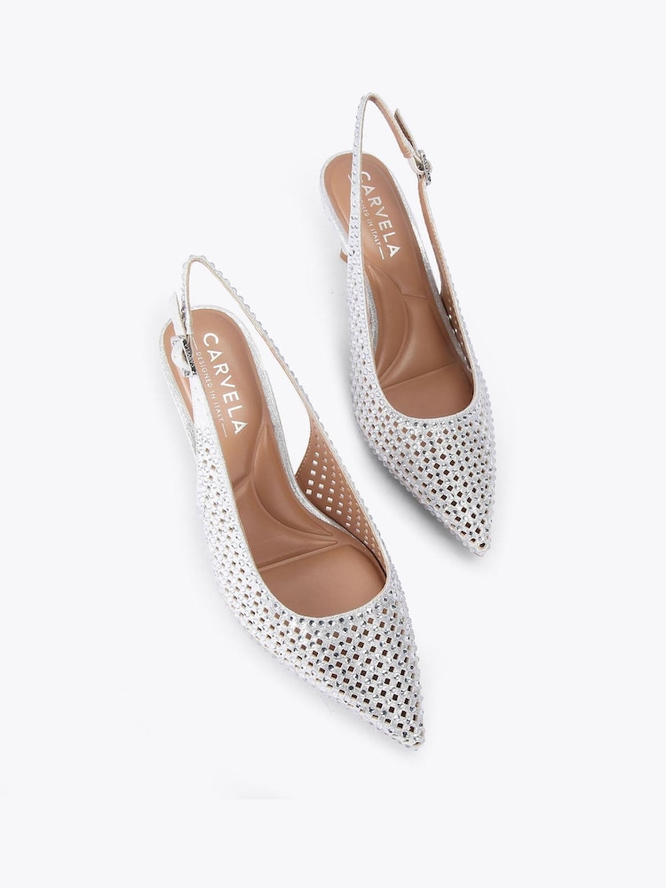 Carvela Silver Lazer Sling Shoes - Imagen 2 de 4 Carvela Silver Lazer Sling Shoes - Imagen 2 de 4