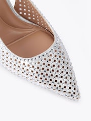 Carvela Silver Lazer Sling Shoes - Image 3 of 4