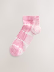 Pink Tie Dye Trainer Socks 3 Pack - Image 3 of 6