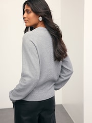 Grey Supersoft Crew Neck Long Sleeve Jumper - Image 5 of 9
