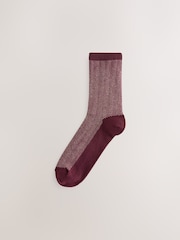 Heritage Check Ankle Socks 4 Pack - Image 3 of 8