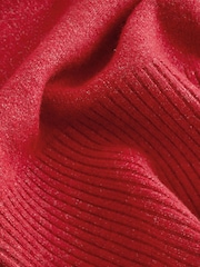 Red Super Soft Short Sleeve Knitted Top - Image 3 of 4