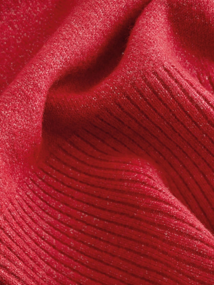 Vermelho - Blusa de malha supermacia de manga curta - Imagem 9 de 9 Vermelho - Blusa de malha supermacia de manga curta - Imagem 9 de 9