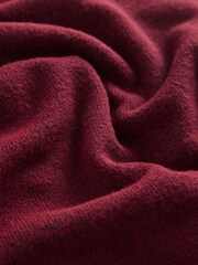 Burgundy Red Super Soft Short Sleeve Knitted Top - Image 2 of 4