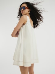 River Island Cream Swing Mini Dress - Image 2 of 6