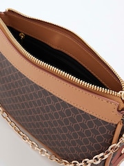 River Island Tan Brown Monogram Shoulder Bag - Image 5 of 6