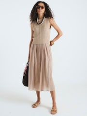River Island Cream Hybrid Tape Dress - Image 2 of 4