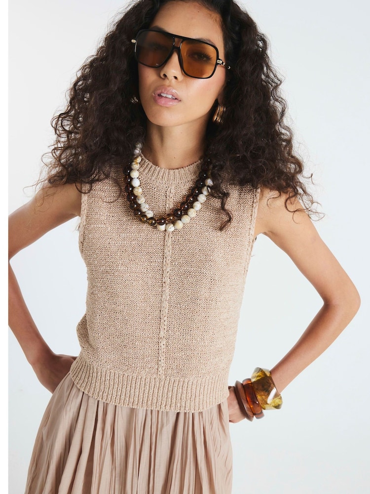 River Island Cream Hybrid Tape Dress - Image 4 of 4