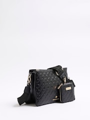 River Island Black Embossed Chain Cross-Body Bag - Image 2 of 6