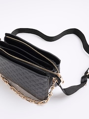 River Island Black Embossed Chain Cross-Body Bag - Image 5 of 6
