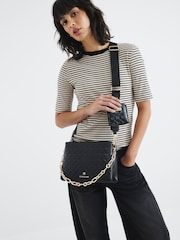 River Island Black Embossed Chain Cross-Body Bag - Image 6 of 6