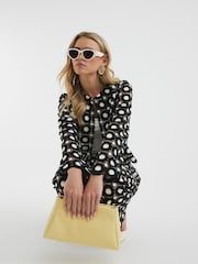 River Island Black Petite Crochet Trophy Jacket - Image 4 of 4